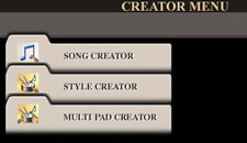 Creator Menu